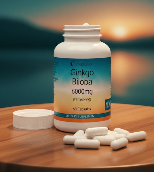 Ginkgo Biloba Extract Capsules 6000mg Serving