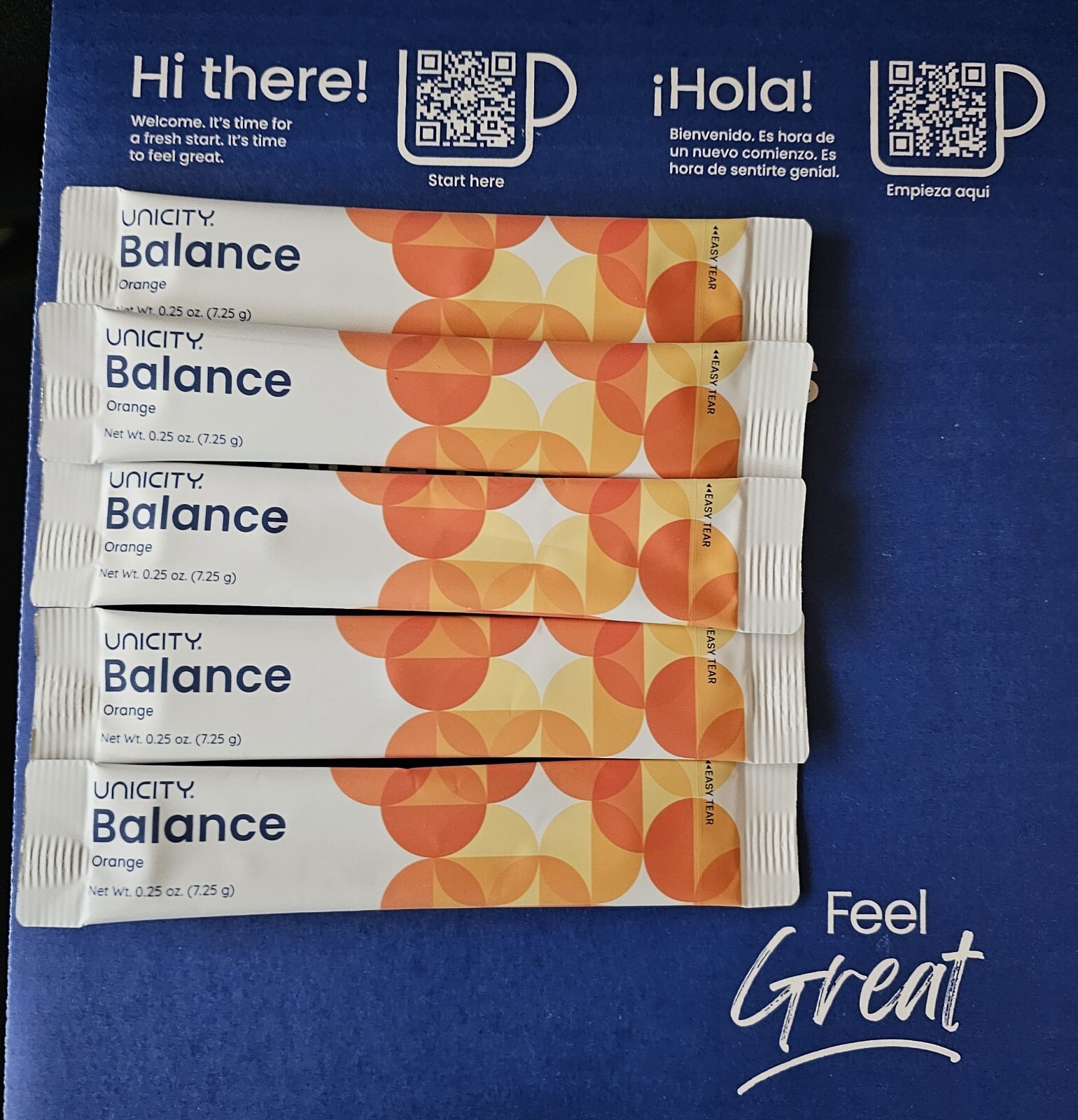 New -Unicity Feel Great with Unimate 5 pack of Natural Lemon – Exp 11/2026
