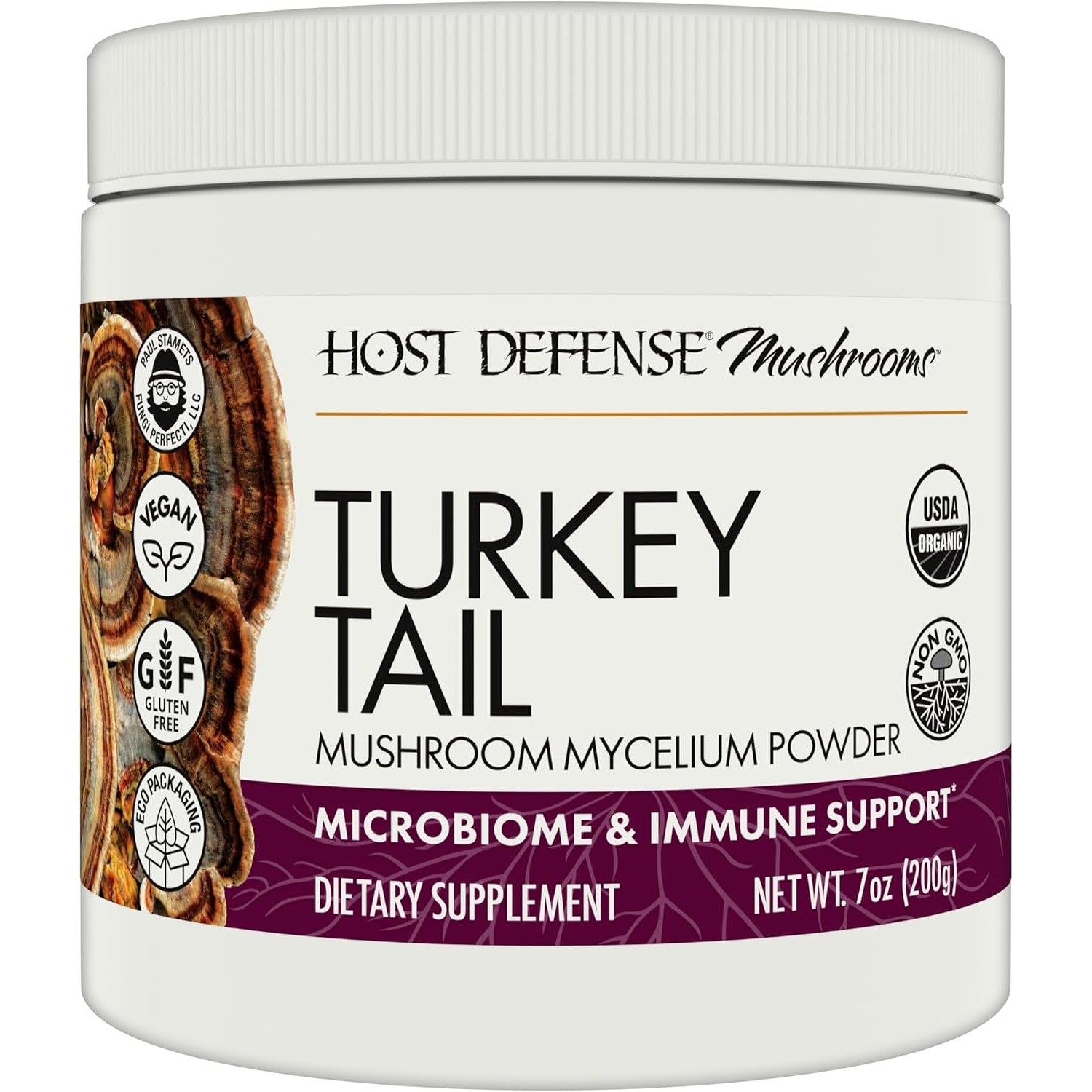 Host Defense Mushrooms Turkey Tail, Powder, 7 Ounces