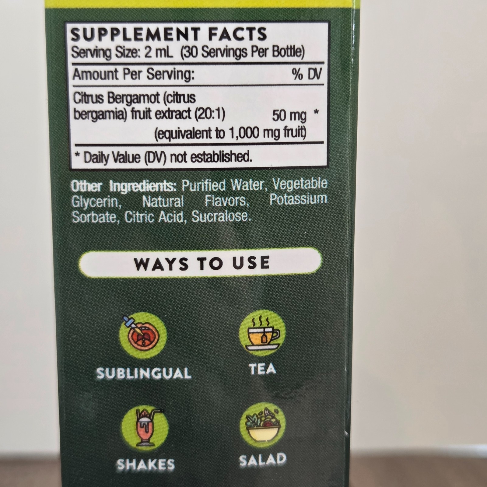 TWO Pack Citrus Bergamot Extract 20:1 Heart Health Antioxidant 2 fl oz each