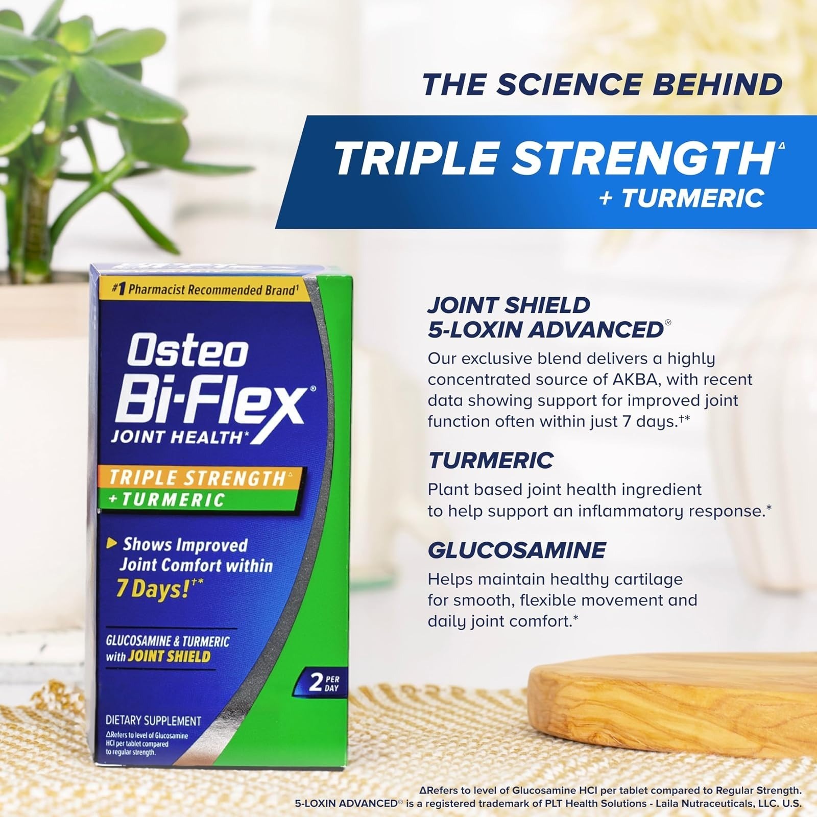 Osteo Bi-Flex Triple Strength Glucosamine with Turmeric, 80 Tablets