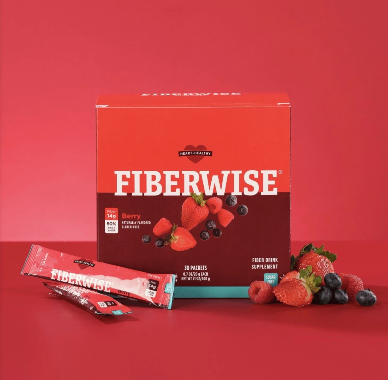 Melaleuca Fiberwise Berry Sugar Free Healthy Fiber Drink 30-Packets EXP 4/27