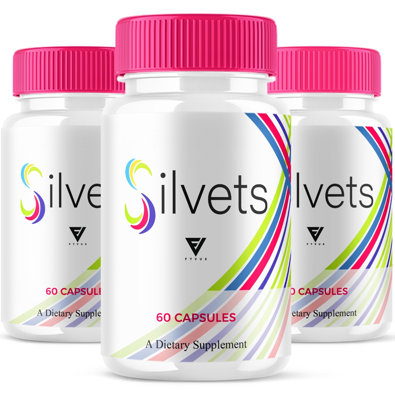 (3 Pack) Silvets Maximum Strength Supplement Silvetts Capsules (180 Capsules)