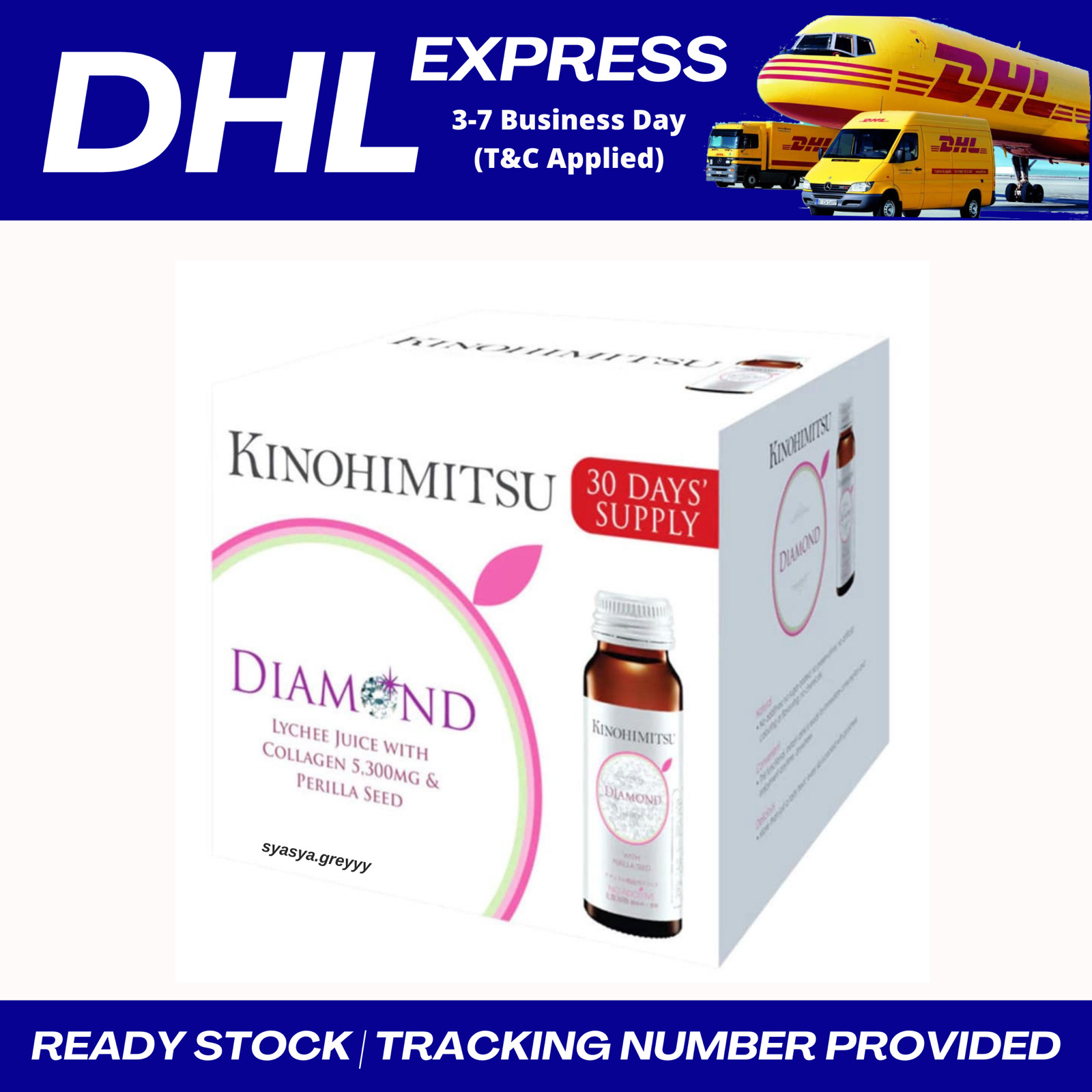 Kinohimitsu Collagen Diamond For Women 5300mg 16’s x 50ml 3 days Express Ship
