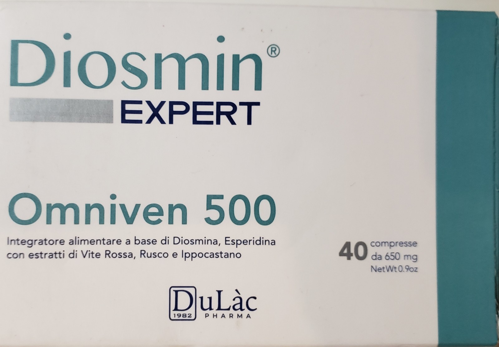 DuLac Pharma Diosmin Expert Omniven 500 Tablets 40 Blood & Circulatory Health