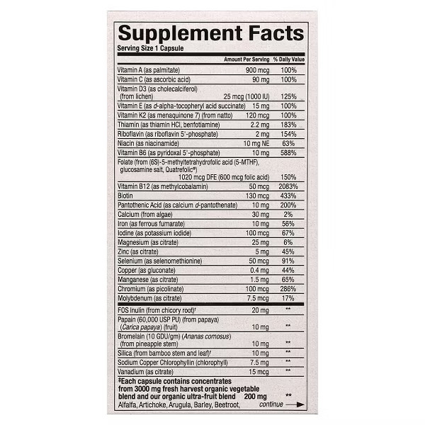 Natural Factors Whole Earth & Sea Women’s Multi, Once a day, 60 veg caps