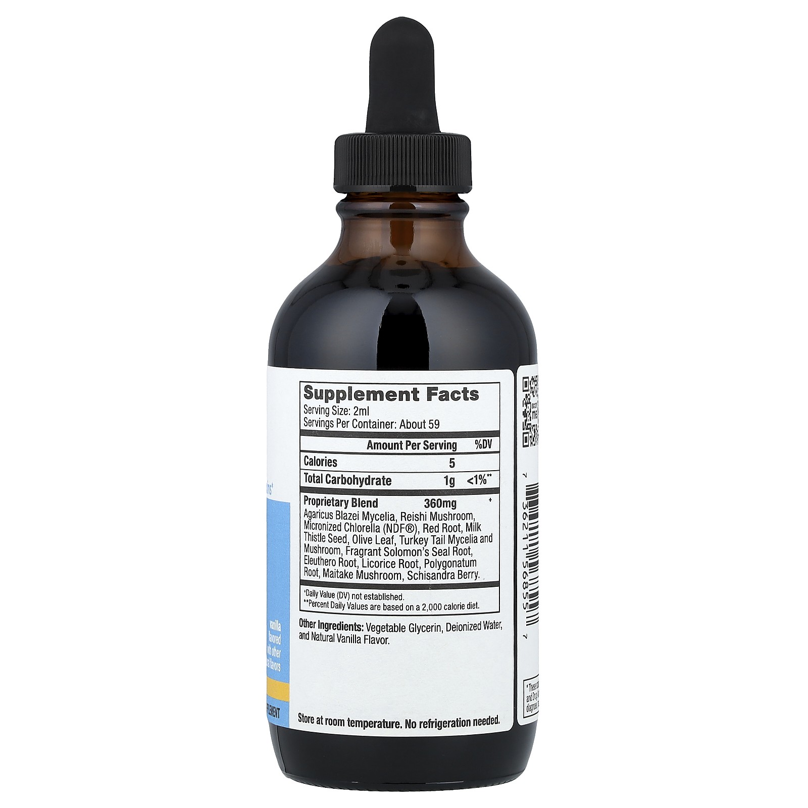 Kids, NDF Calm, Naturopathic Herbal Drops, Vanilla, 4 fl oz (118 ml)