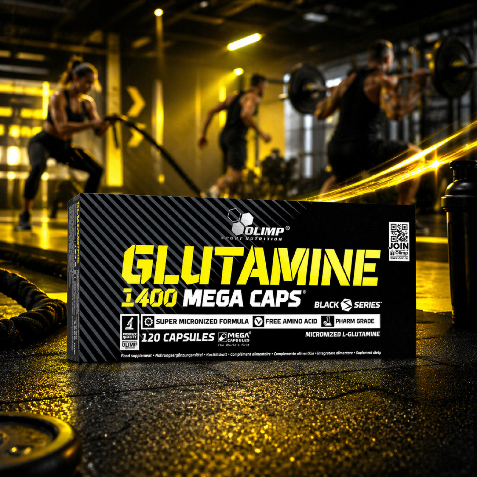 GLUTAMINE – 90-180 Capsules – Blisters – Immune System – Muscle Regeneration