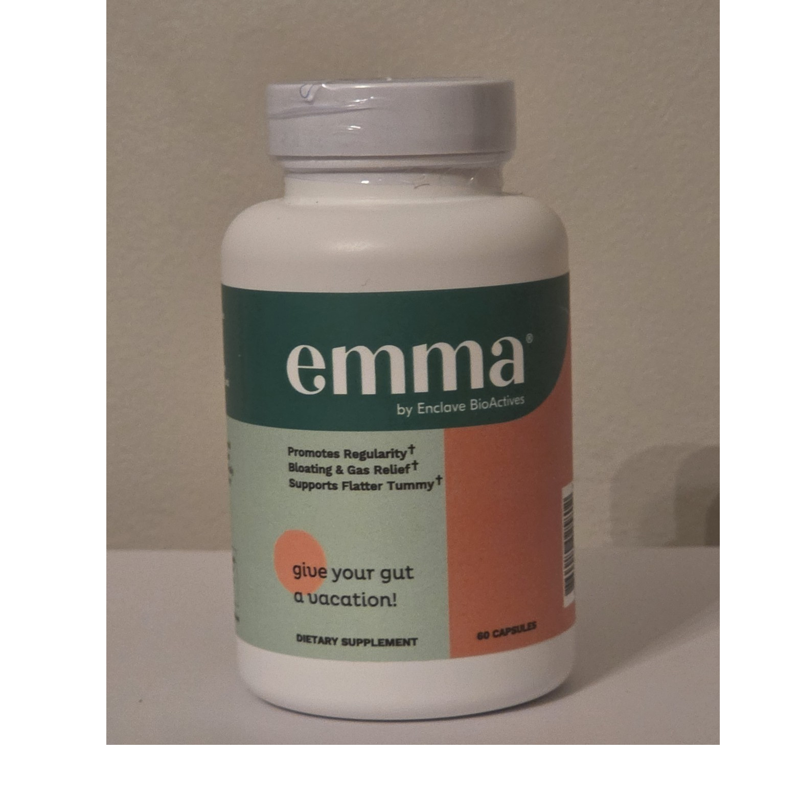 emma Gut Relief Dietary Supplement Digestive Support, 60 Capsules EXP 01/2027