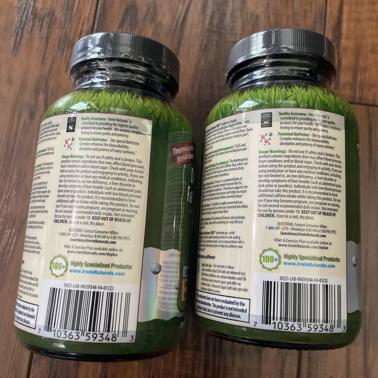 Irwin Naturals Dual-Action Fat Burner RED 75 Softgels Each (2 Pack), BB: 07/2026