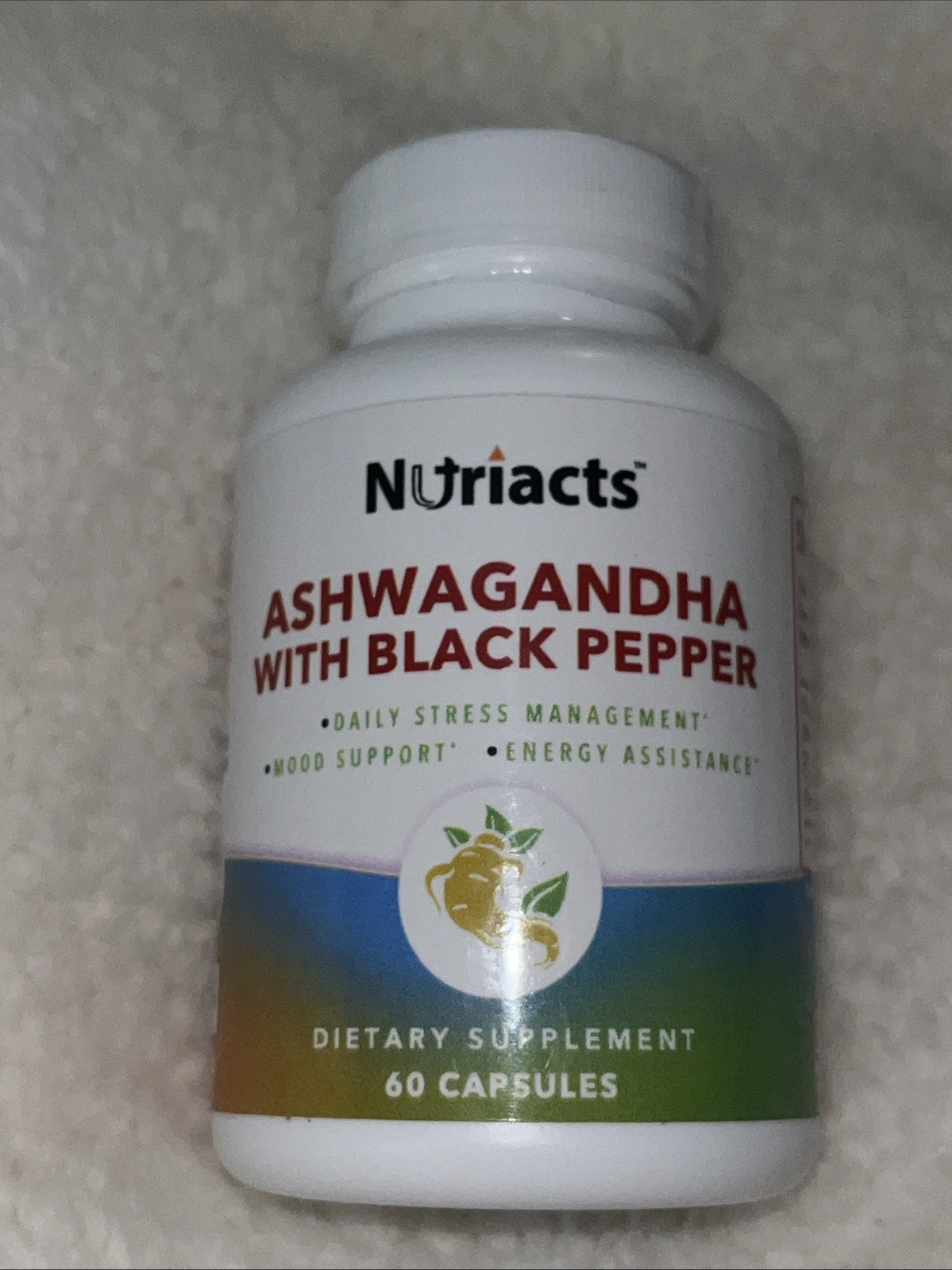 Nutriacts Ashwagandha With Black Pepper Mood And Stress Management 60 Capsules