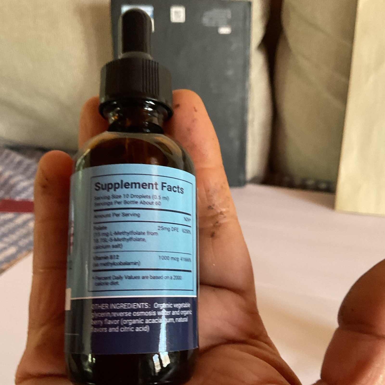 Boost & Balance L-Methylfolate 5-MTHF + Methyl B12 15mg 60ct + 60ml Berry Drops