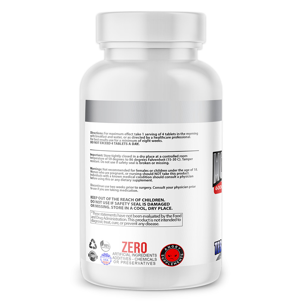 Angry Supplements Monster Test Testosteron Booster Tribulus for Men + PM 2-PK