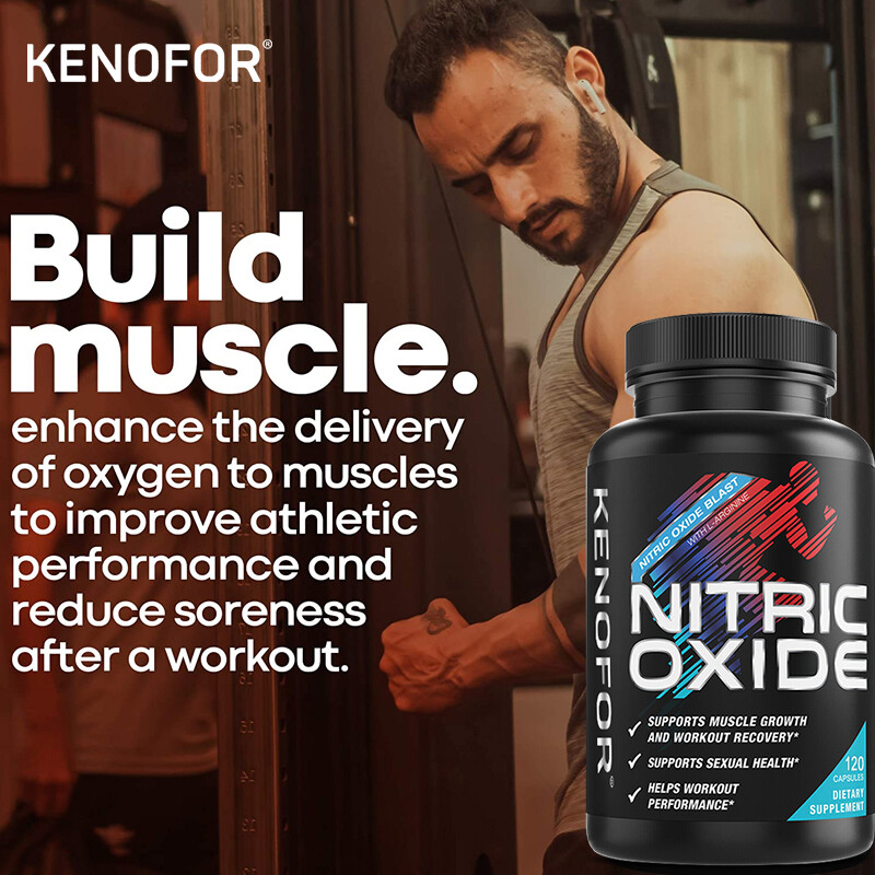 Nitric Oxide Booster L Arginine, L-Citrulline 1300mg 120 Caps Highest Potency