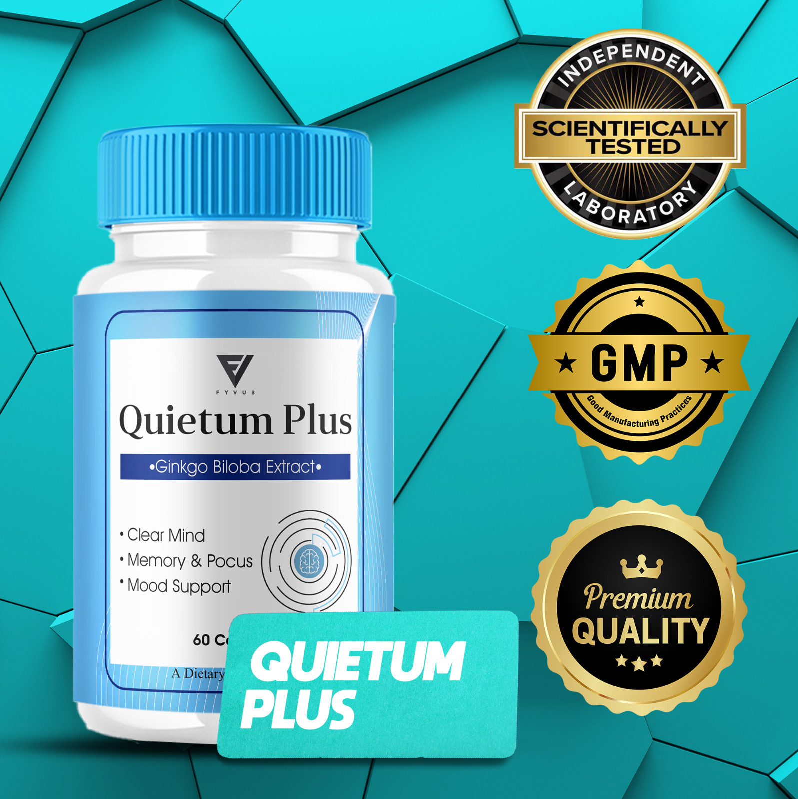 (3 Pack) Quietum Plus, Quietum Advanced Tinnitus Support (180 Capsules)