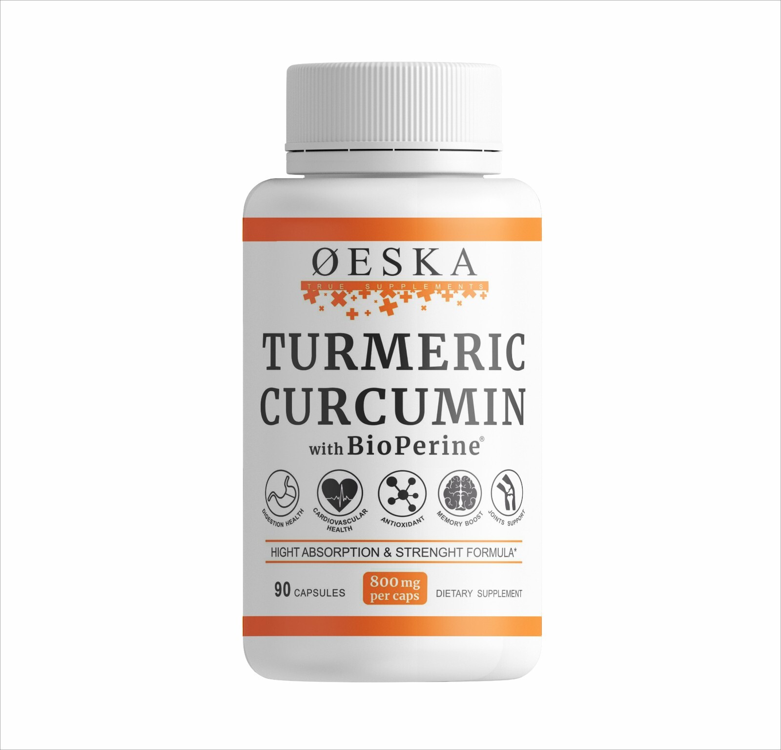 Oeska Turmeric Curcumin + Bioperine 800mg 90 caps