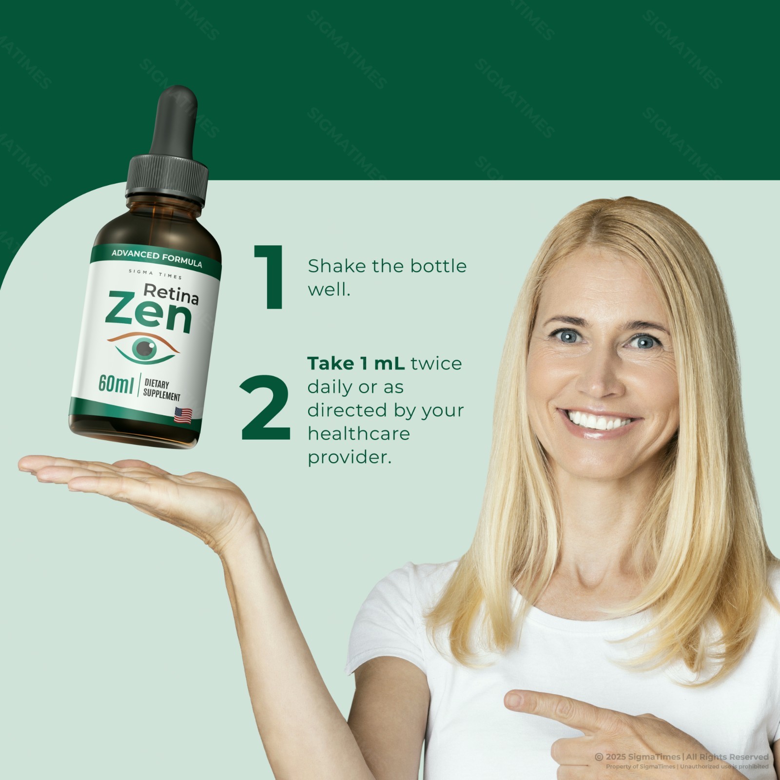 RetinaZen Drops, Retina Zen Oral Liquid Formula for Healthy Eyes (30 servs.)