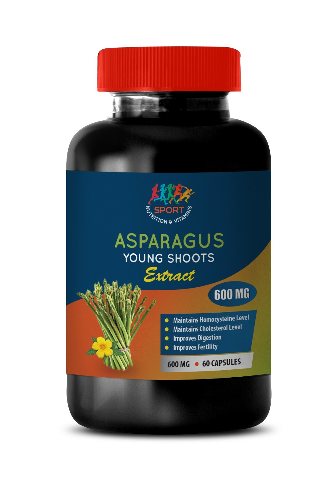 fat burning pills – Asparagus Extract 600mg 1 Bottle – lower blood pressure