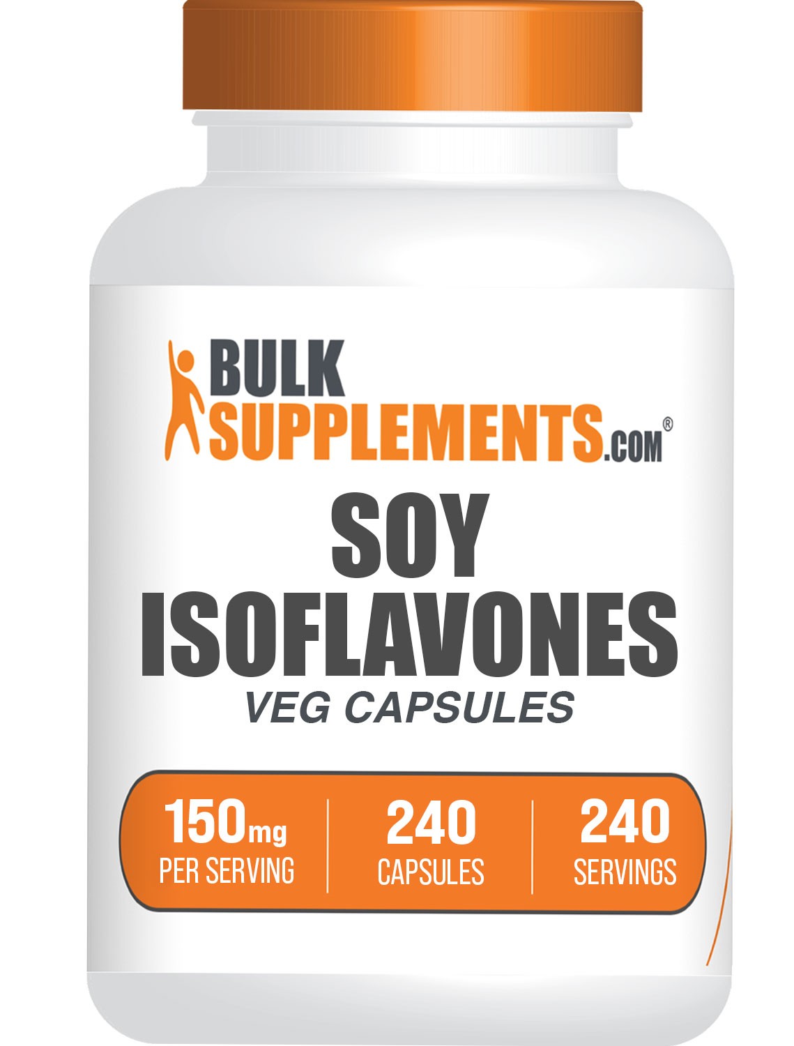 BulkSupplements Soy Isoflavones Capsules – 150mg per Serving – 240 Capsules