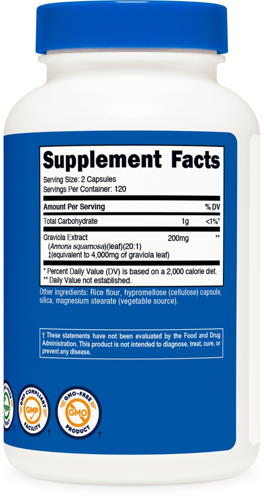 Nutricost Graviola Extract (4,000mg Equivalent) 240 Capsules – Soursop