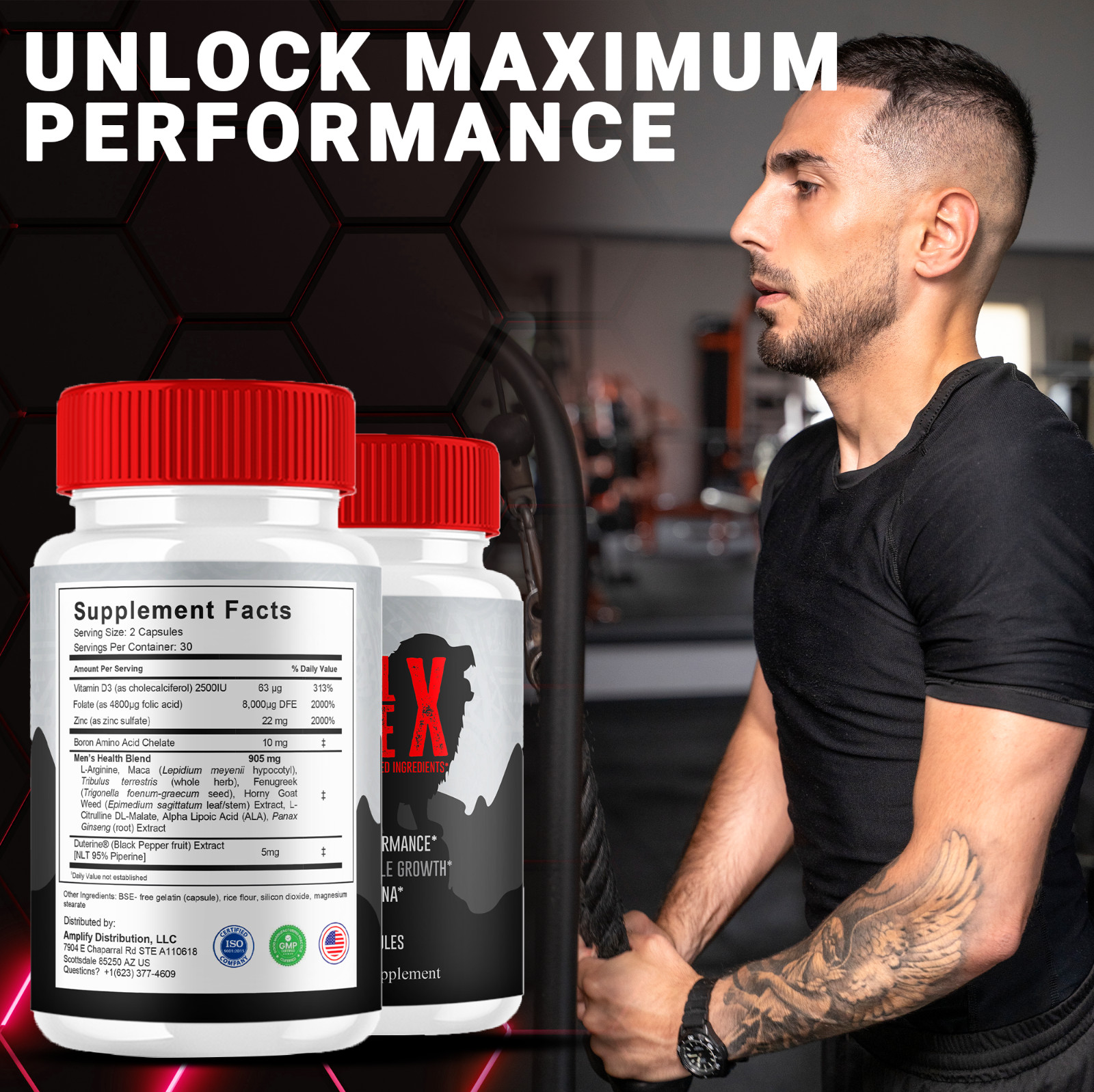 (2 Pack) Tribal Force X Capsules, TribalForceX Performance Pills (120 Capsules)