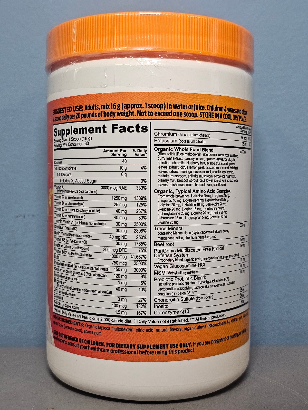 Youngevity Beyond Tangy Tangerine 2.0 Citrus Peach Fusion 1.06 lb New! Exp 1/29