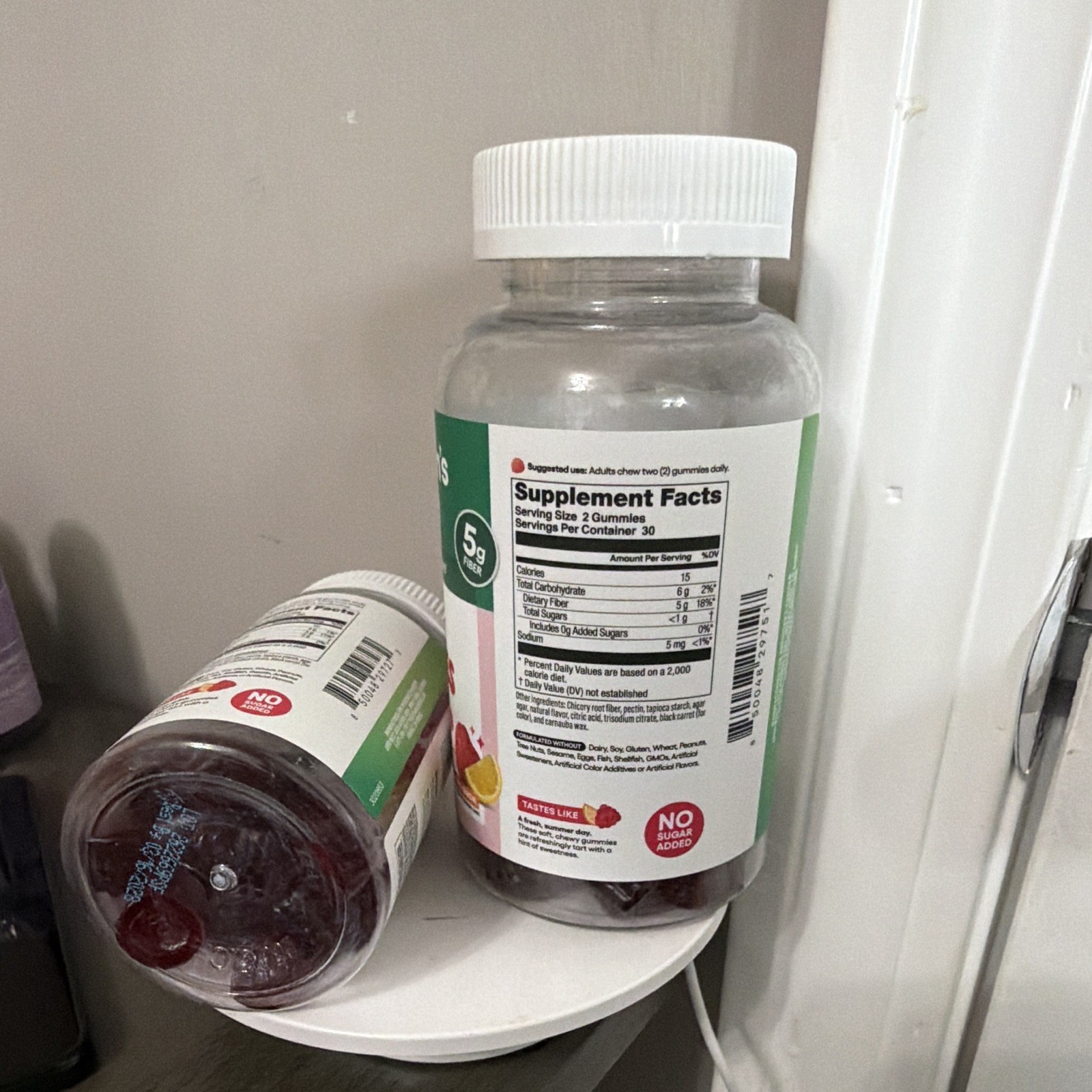 Physician’s Choice Fiber Gummies Digestive Support No Sugar Added 60 Raspberry