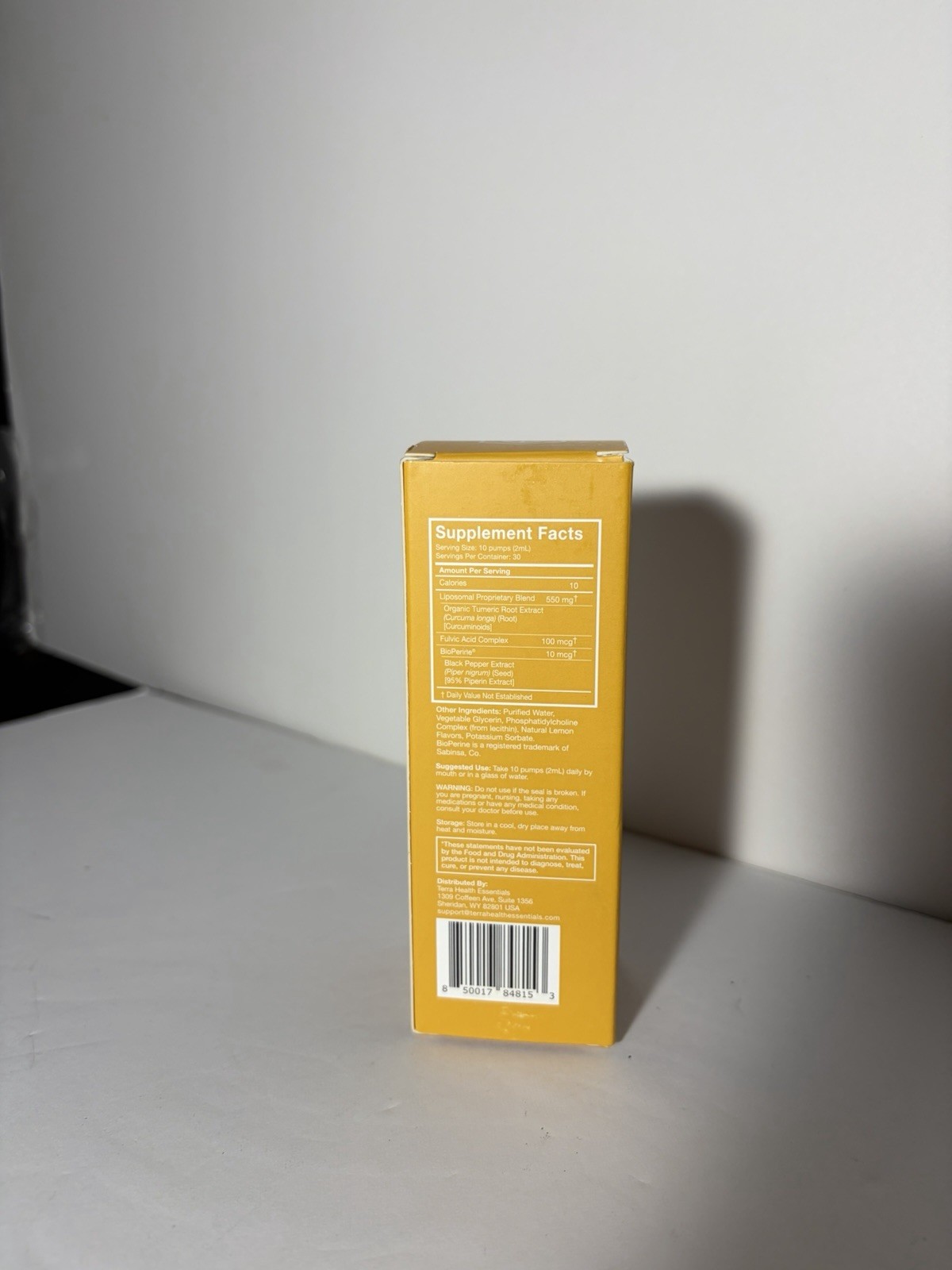 Zenith Essentials Liposomal Curcumin Turmeric BioPerine Lemon Liquid 4 fl oz