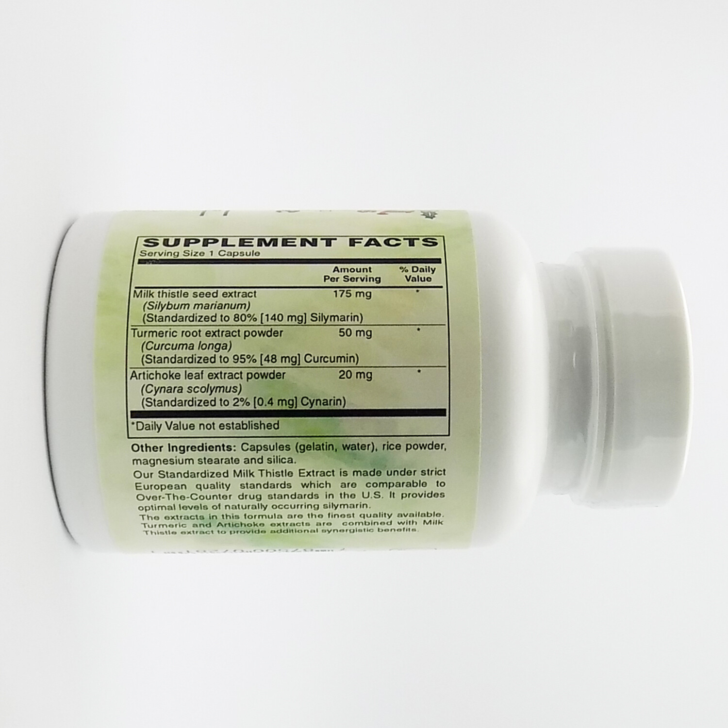 Holly Hill Health Foods, European Standardized Milk Thistle,175 MG,60Caps