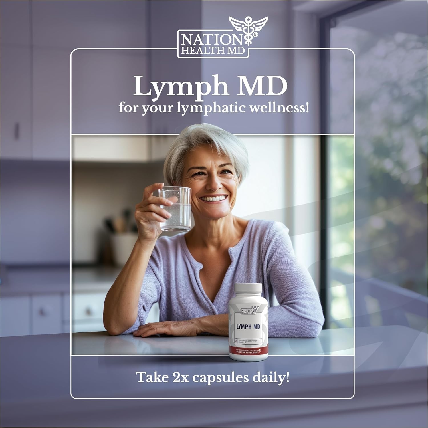 Lymph MD Lymphatic Drainage Supplement – with Bromelain, Echinacea, Burdock