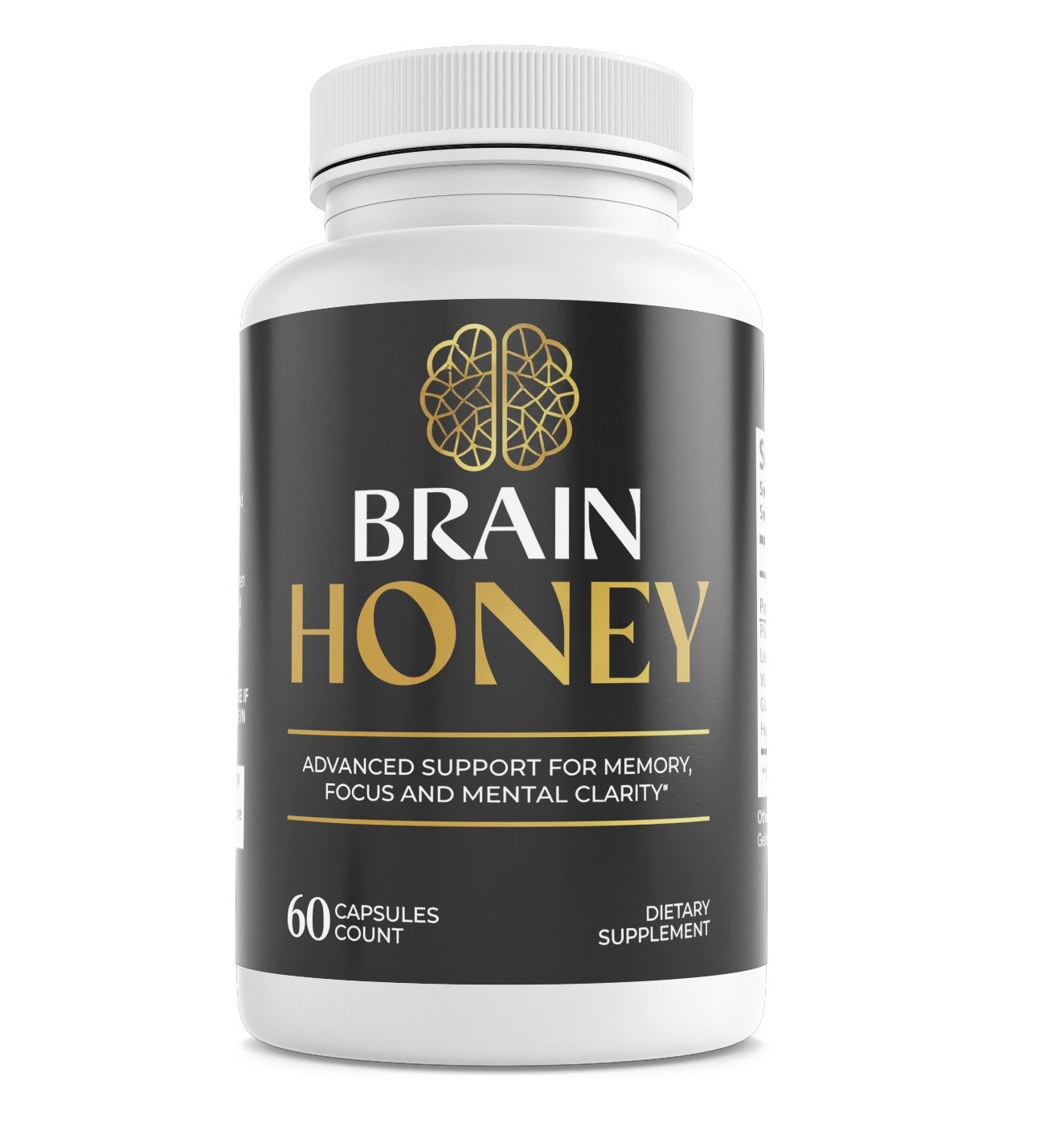 Brain Honey Cognitive Focus & Mind Health Support Dietary Supplement 60 Capsules