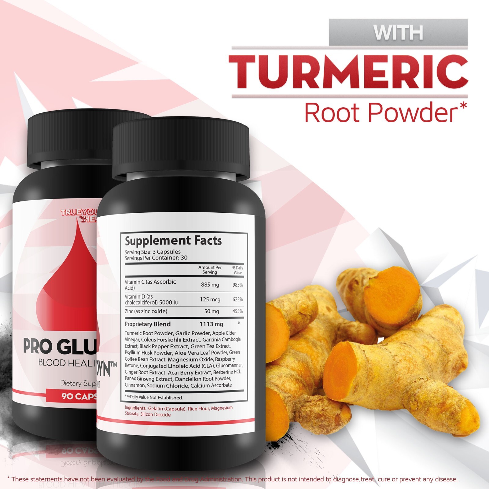 Pro Glucydyn – Blood Sugar Support Supplement – Berberine, Cinnamon, Ginger