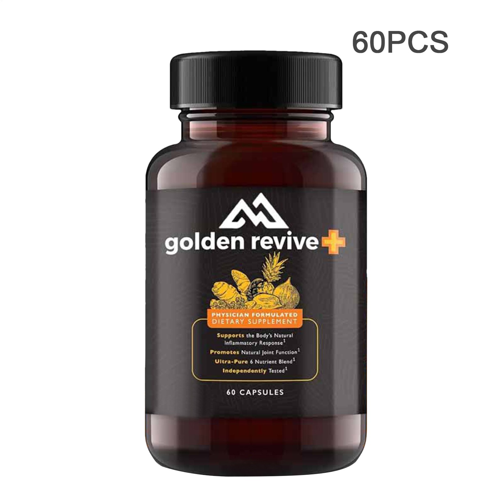 Golden Revive+ Joint and Muscle Support Supplement Natural Capsules