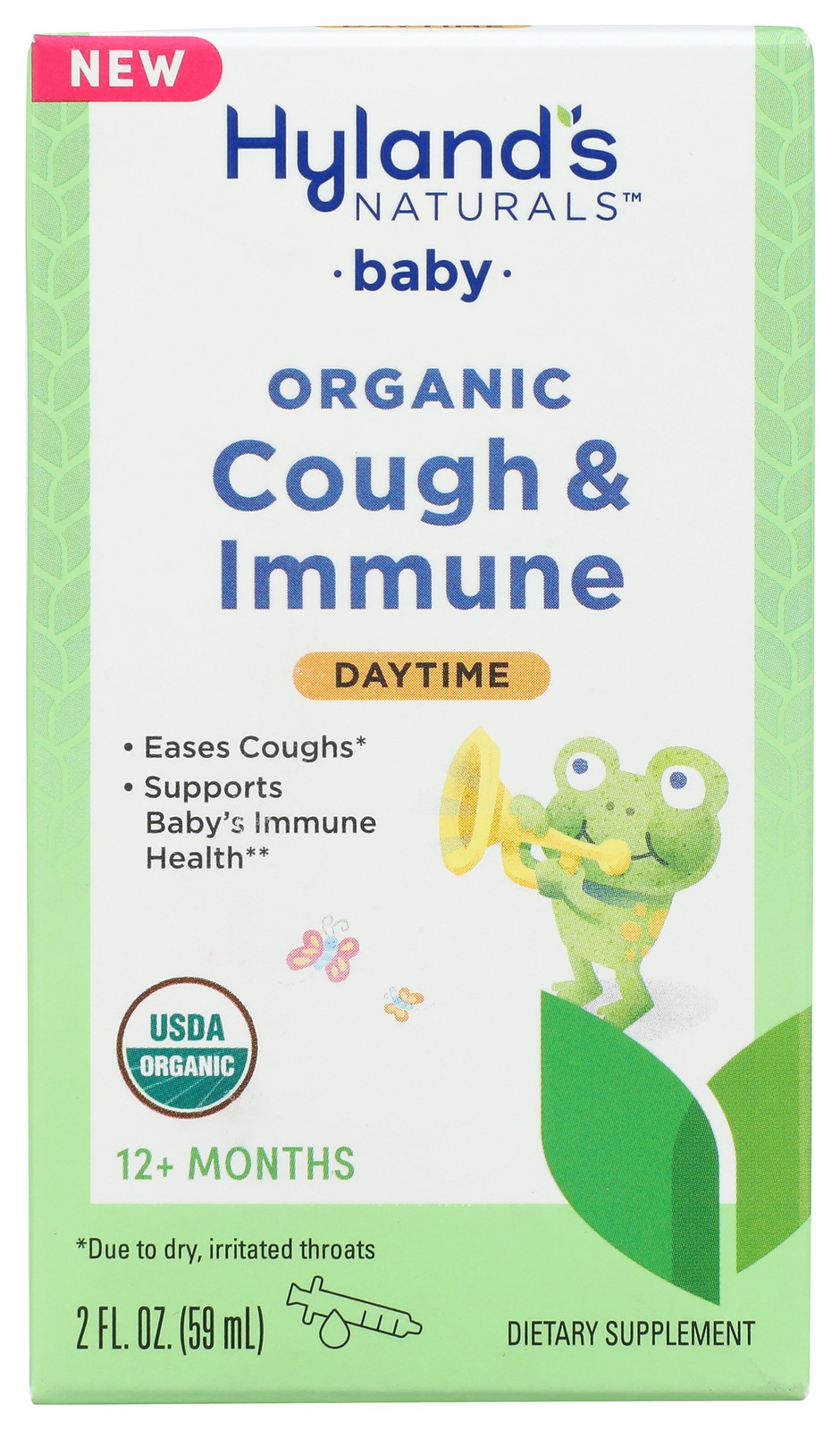 Hyland’S Baby Organic Cough & Immune Daytime Supplement 2 Fl Oz 3 Pack