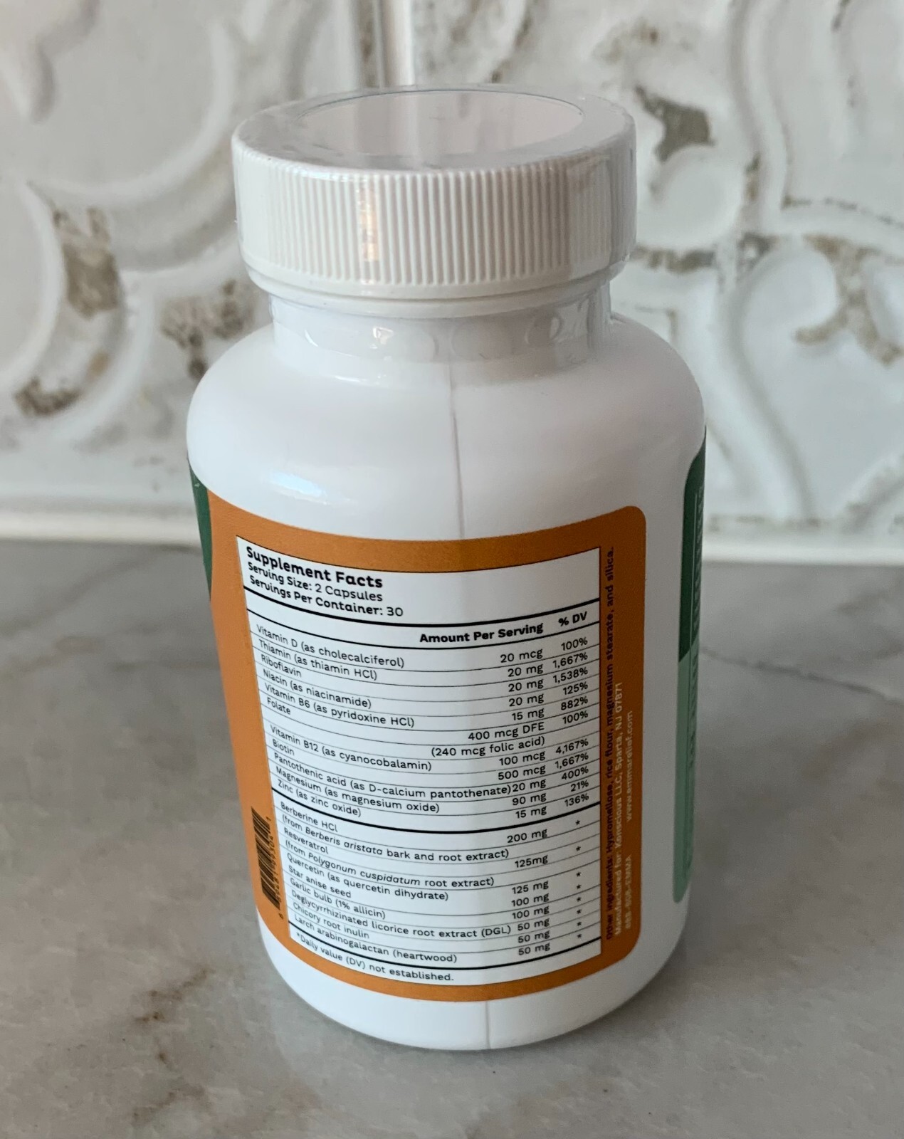 Emma Relief Supplement, Keto Gut, CONSTIPATION, Bloating, 60 Caps
