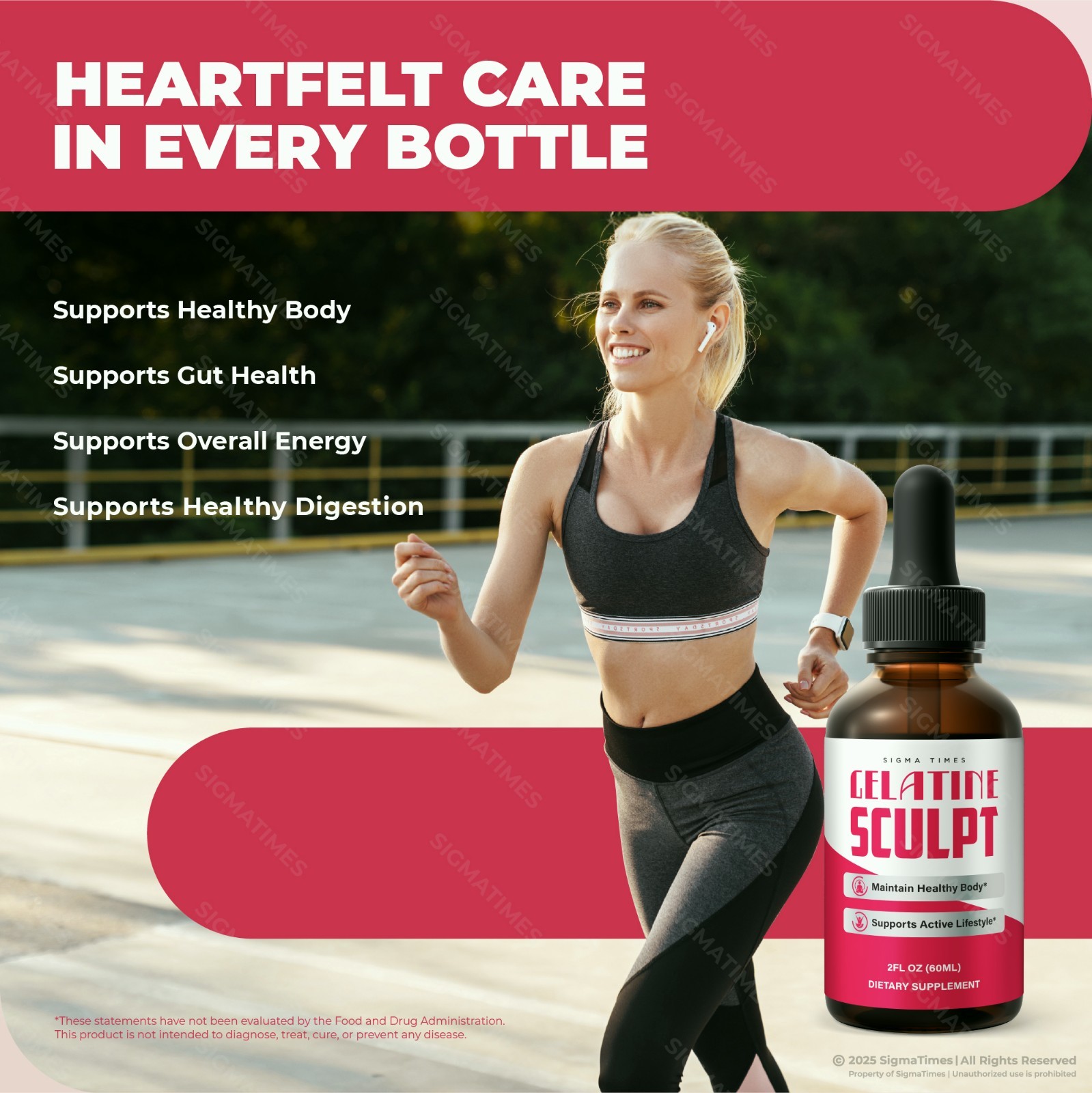 Gelatine Sculpt Drops, Natural Metabolism Support & Healthy Weight Loss – 3 Pack