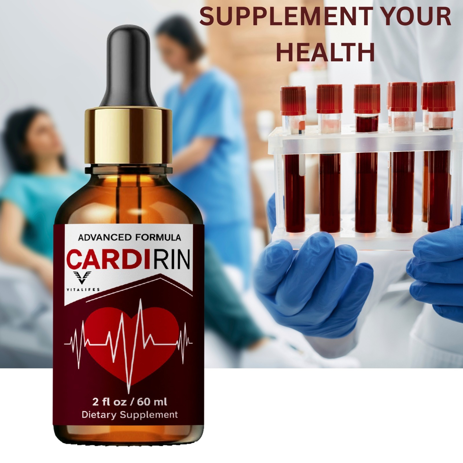 (2 Pack) Cardirin Blood Support Drops Cardi Rin Vitamin Supplement 120ml