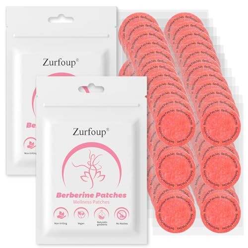 Berberine Patches with L Glutamine, Chromium, Pomegranate 30 Count (Pack of 2)
