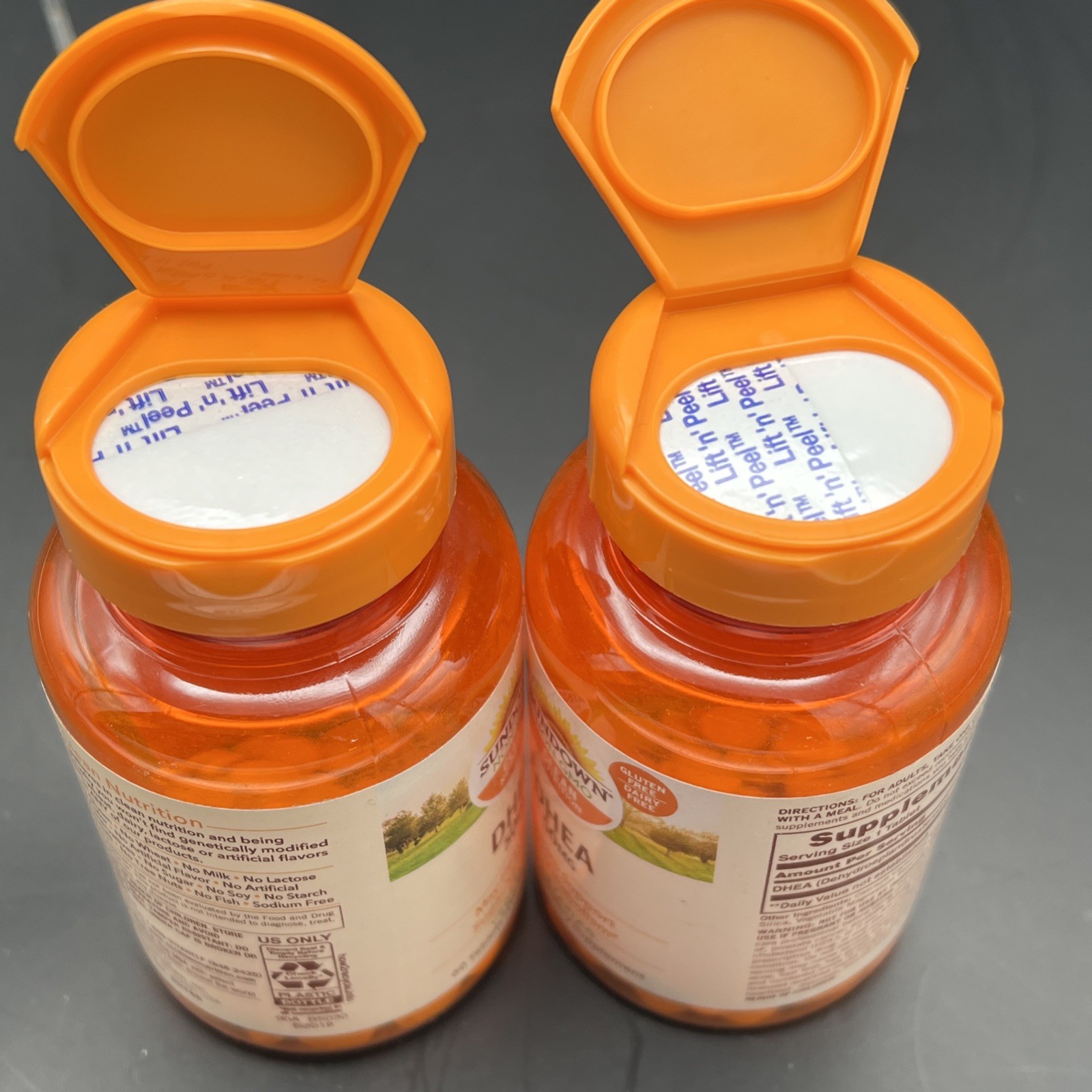Lot Of 2! Sundown Dhea 50mg Dietary Supplement 60 Tablets Each Bottle 12/2026