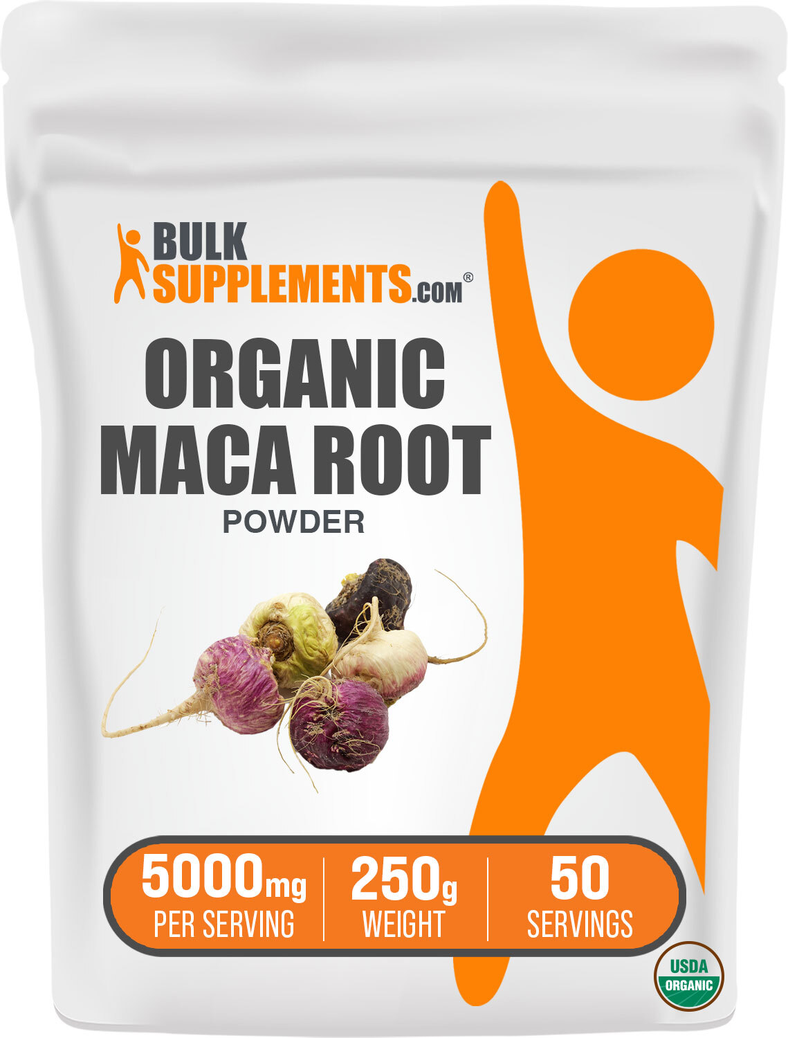 BulkSupplements Organic Maca Powder – 5000mg Per Serving