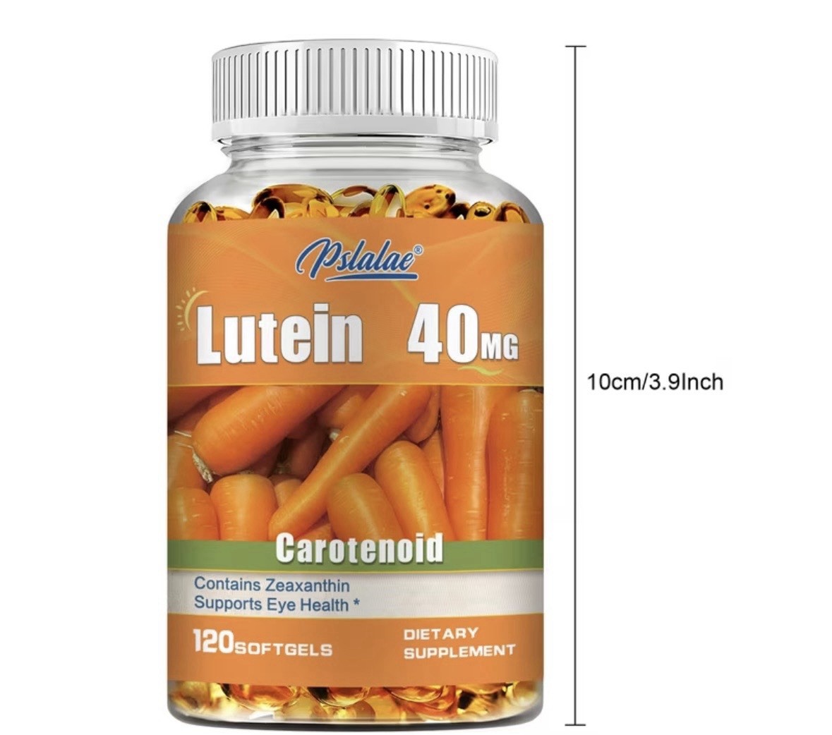 Pslalae Lutein 40mg + Zeaxanthin Softgels 120 Count Eye Health Supplement