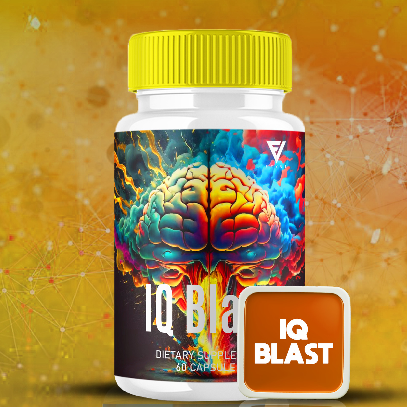 (3 Pack) IQ Blast Pro Brain Pills IQ BlastPro Memory Supplement (180 Capsules)