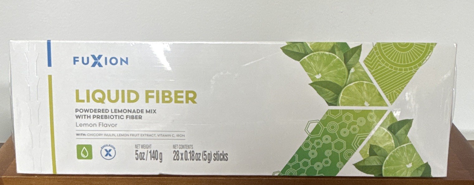 Fuxion Fiber Powder Lemon Chicory Inulin Vitamin C Gluten-Free Sugar-Free 28