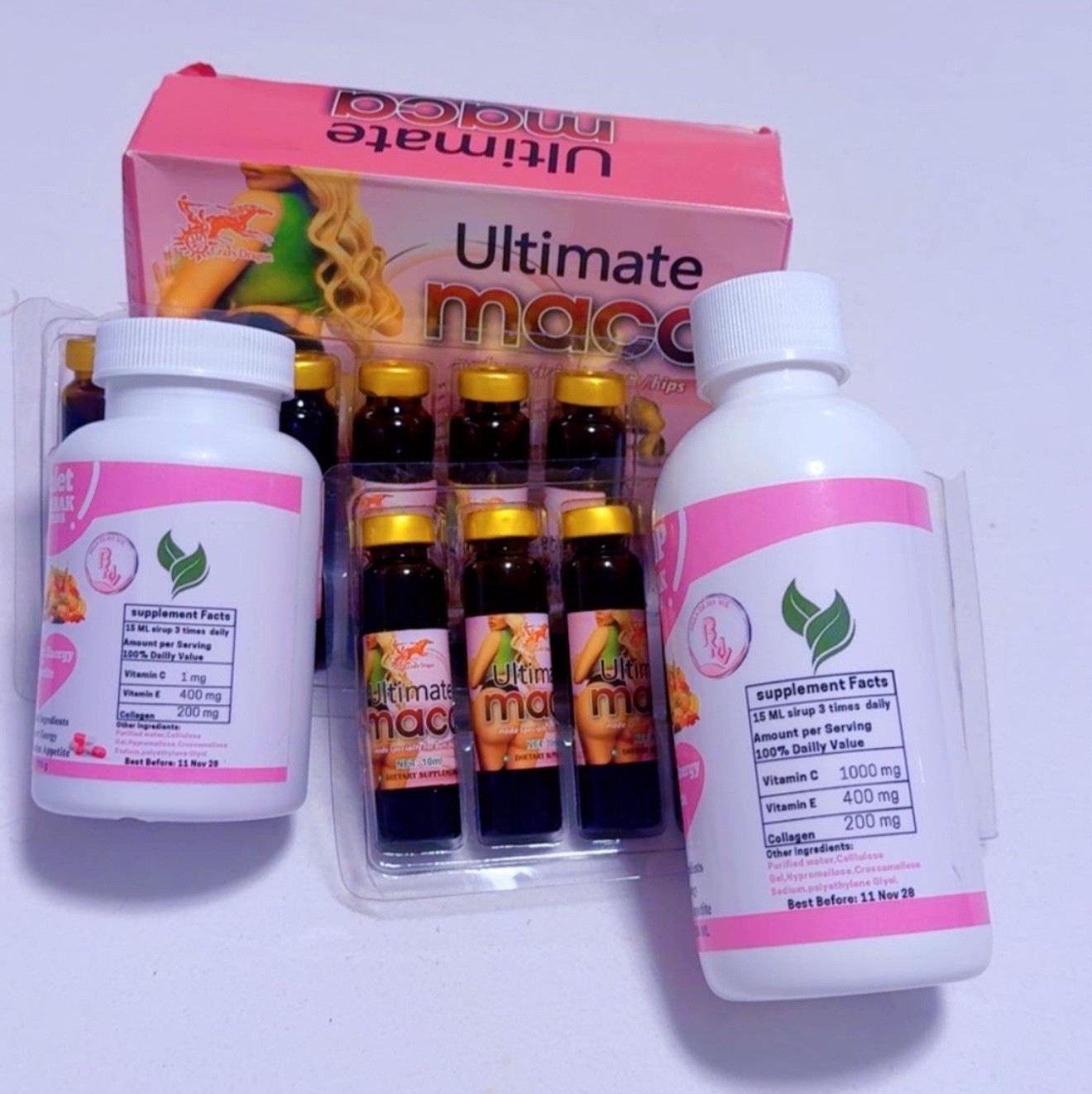 TI MIRAK VITAMINS Tablet & Syrup Herbal Vitamin C E Collagen Energy