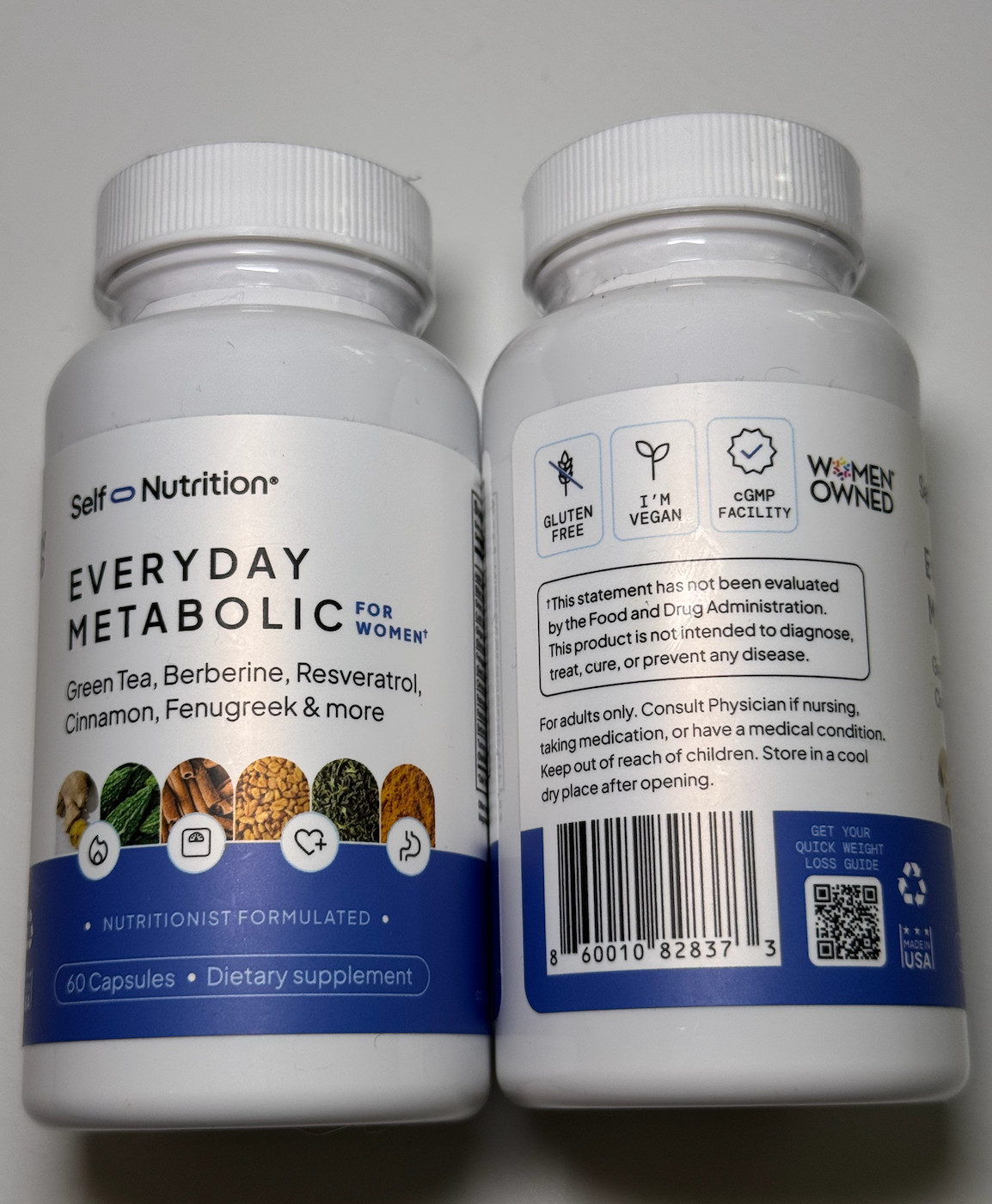 Self Nutrition Everyday Metabolic for Women 2bottles x 40usd SEALED