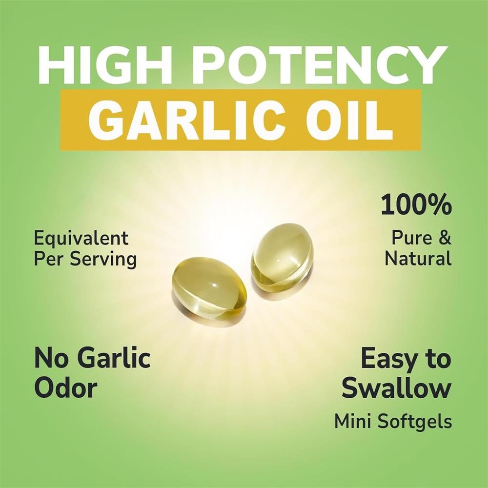 (1~5Pack) Aged Garlic Extract, 180 Softgels, 500mg Odorless | Heart & Immune