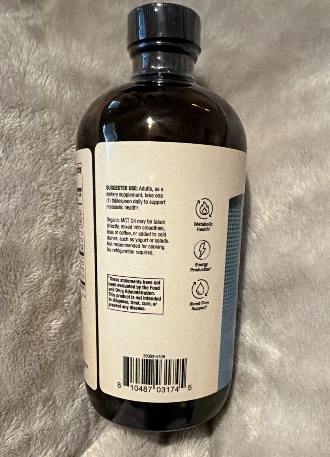 Dr. Mercola Biothin MCT Oil Organic Coconut Gluten/Soy/GMO Free 16 fl oz