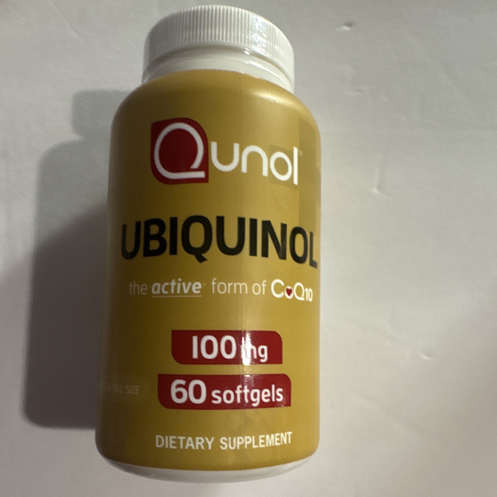 Qunol Ubiquinol CoQ10 100mg Softgels 60 Count Gluten Free Heart Health