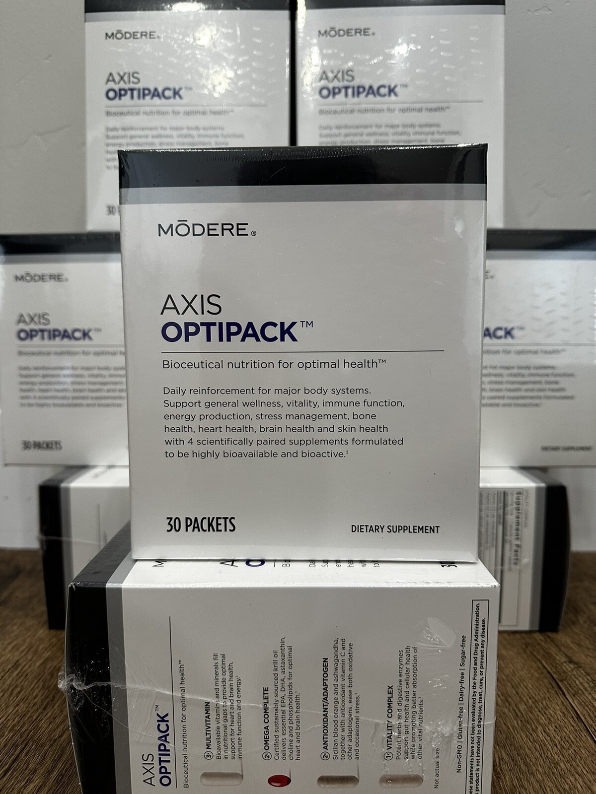 Brand New/Sealed! MODERE AXIS OPTIPACK, Bioceutical Nutrition For Optimal Health