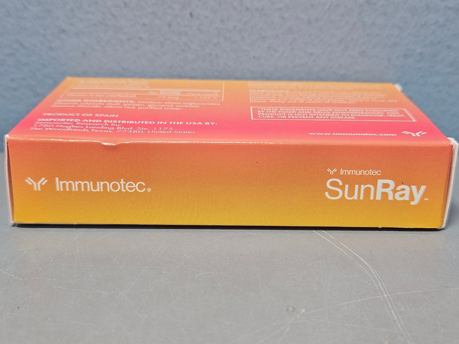 Immunotec SunRay One Weekly Capsule – 4 Capsules – New & Sealed Exp 12/2027